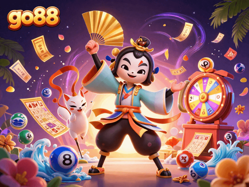 Engage with go88 lottery action featuring vibrant characters and dynamic game elements.