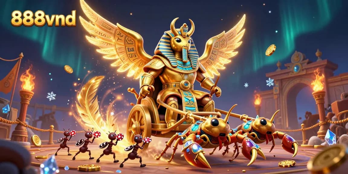 Experience thrilling action at 888vnd with a vibrant fantasy casino scene.