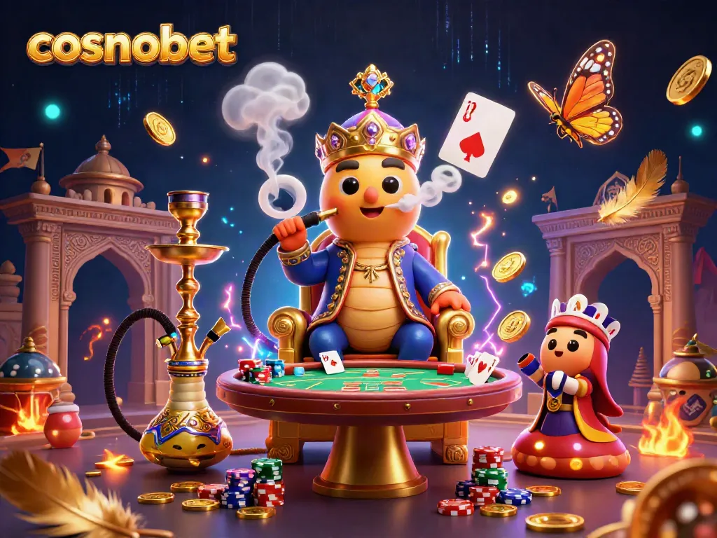 Test your luck at Cosmobet while enjoying thrilling poker games in a vibrant casino setting.