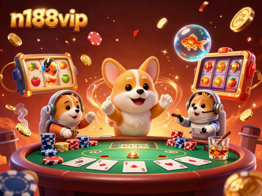 Experience thrilling gameplay with n188vip's vibrant casino adventure featuring engaging characters and joyful elements.