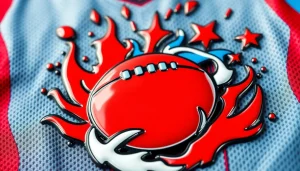 Custom enamel pins showcasing vibrant sports themes and designs.