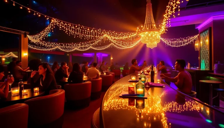 Dinner sxm experience at Club Noir with vibrant lights and captivating performances