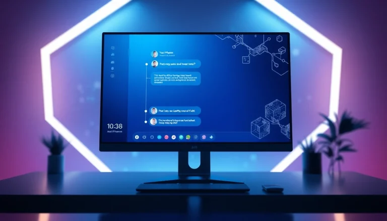 Intimate AI conversation interface showcasing sex ai technology in a modern digital workspace.