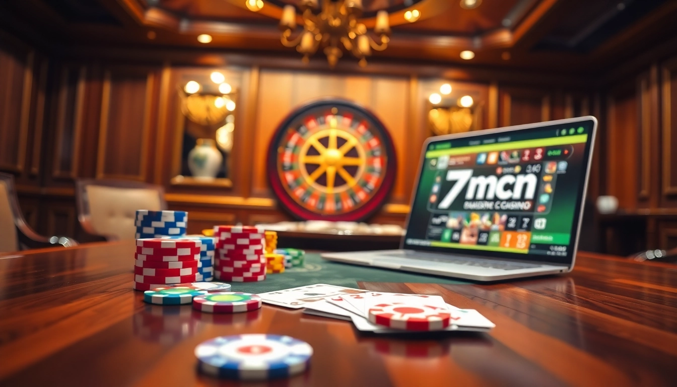 Experience thrilling gameplay with 7mcn's online betting features at a vibrant casino.