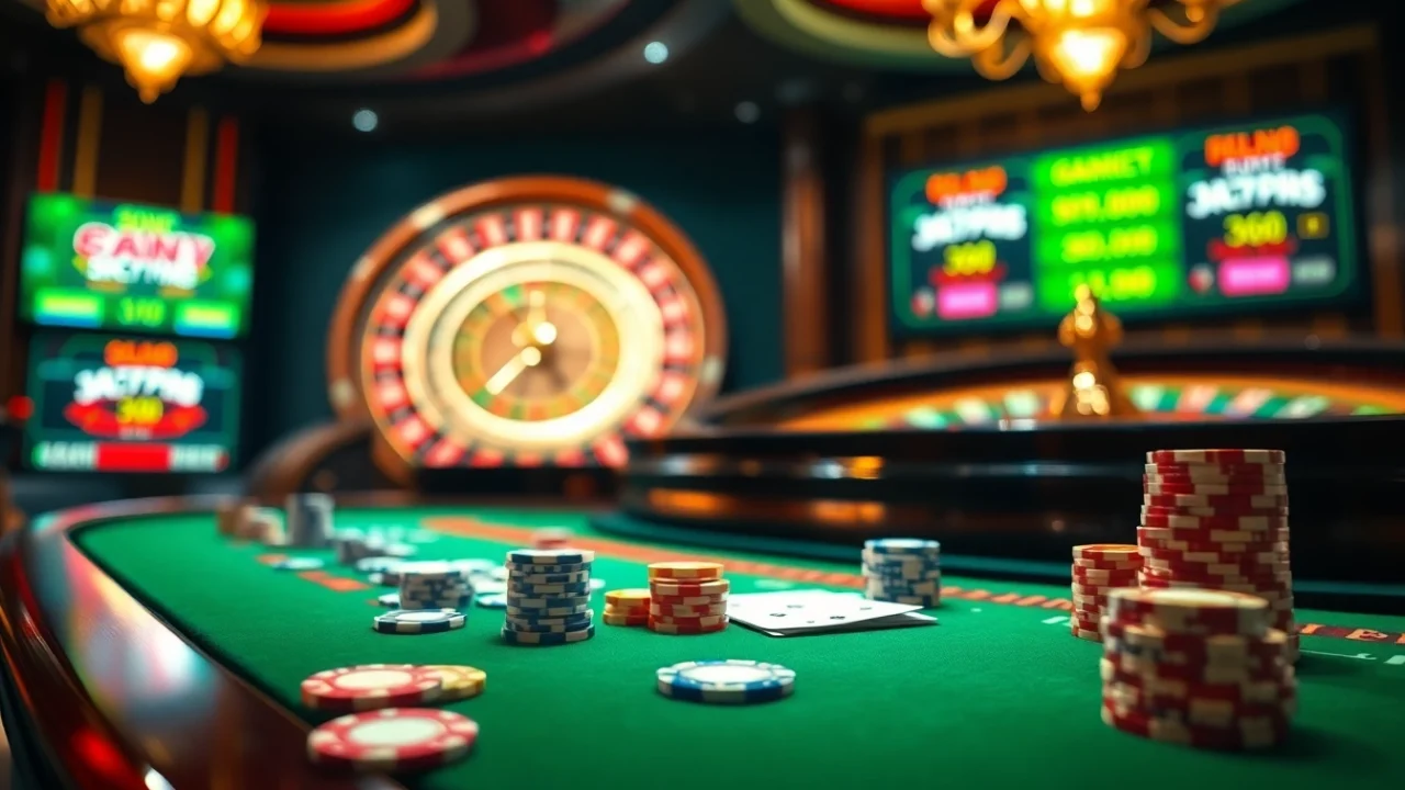 Experience the thrill of win79 rút tiền with vibrant casino tables and exciting digital displays.