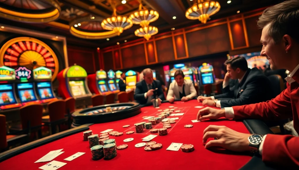 Experience the thrill of king 88 at an upscale poker table with dynamic action and vibrant atmosphere.