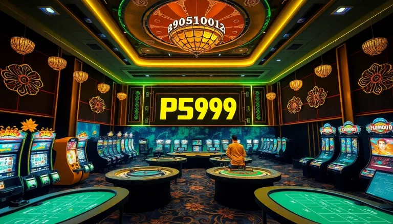 Vibrant representation of nhà cái PS99 online betting experience showcasing sports and casino games.