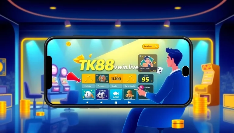 An engaging user experience at tk88win.live showcasing online gaming excitement.