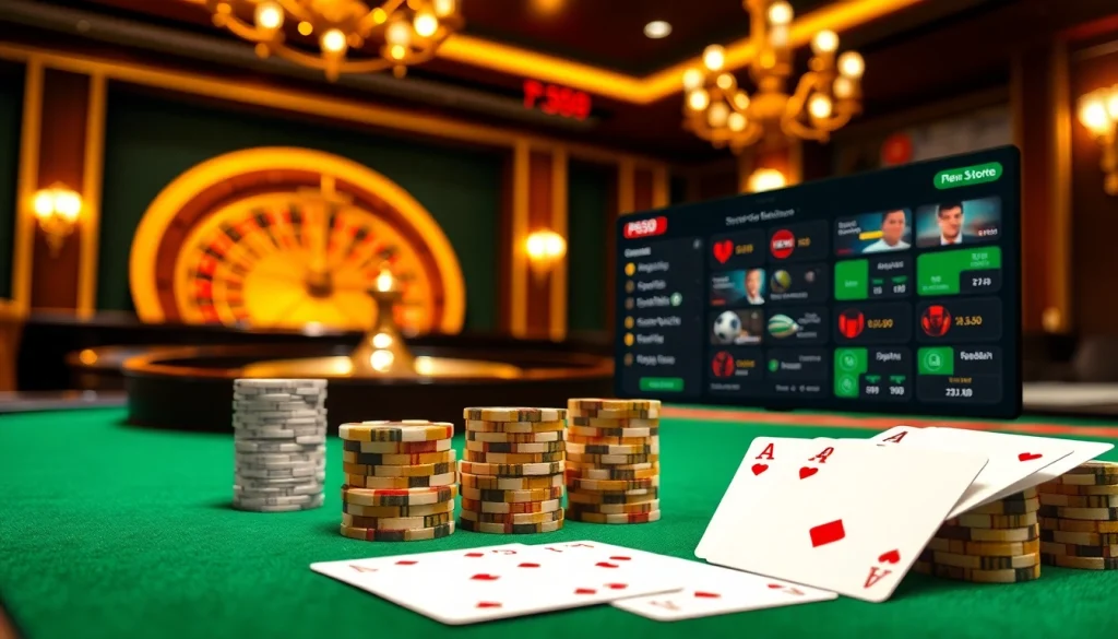 Exciting gambling interface showcasing nhà cái PS99 with vibrant casino elements