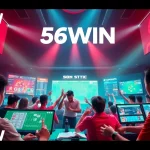Experience the thrill of 56WIN with vibrant online betting scenes showcasing engaging gameplay.