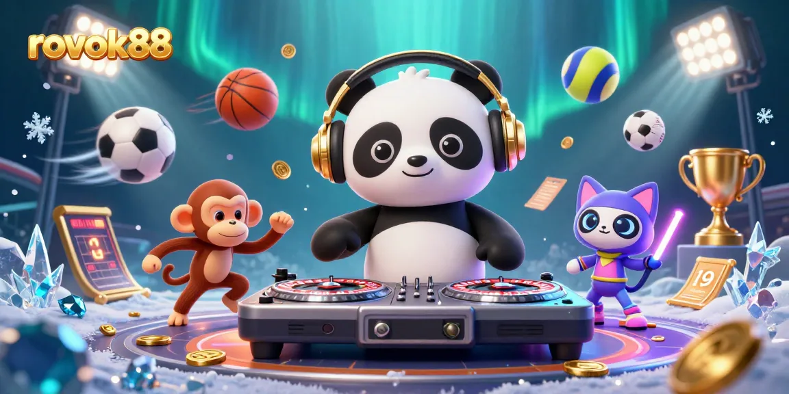 Experience thrilling gameplay with rokok88 as DJ panda mixes vibes while competing in vibrant casino fun.