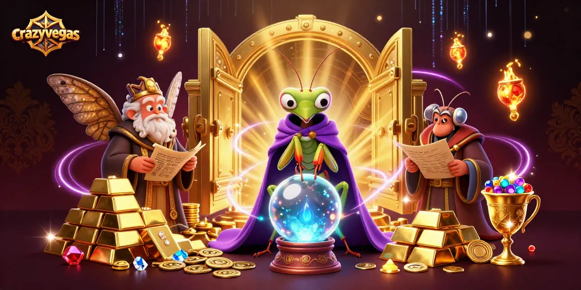 Engage with new gaming thrills at crazyvegas, featuring vibrant characters in a dynamic casino scene.